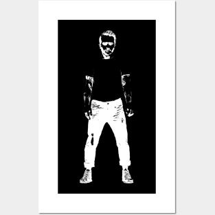 "James Dean Kind of High" - White Posters and Art